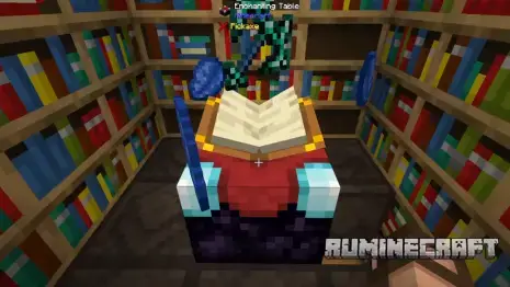 Предметы из инвентаря вокруг стола с модом Easy Magic