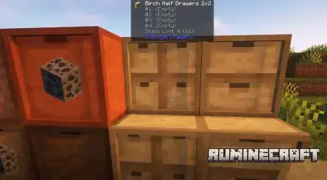 Березовые полуящики из мода Storage Drawers Extras