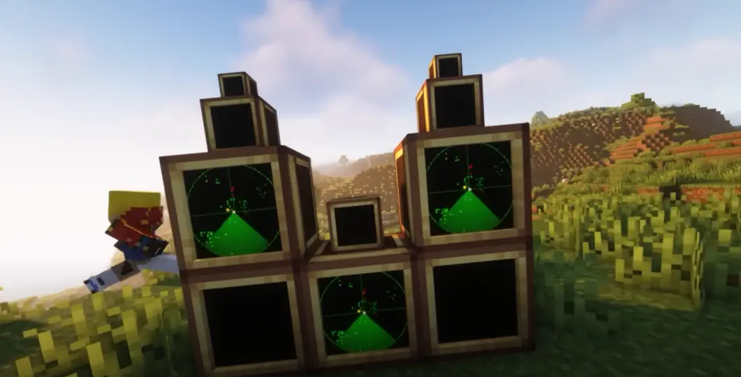 Мониторы из мода Create Radars